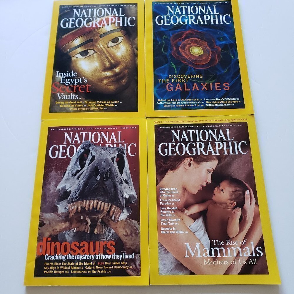 2003 National Geographic Jan/Feb/Mar/April
